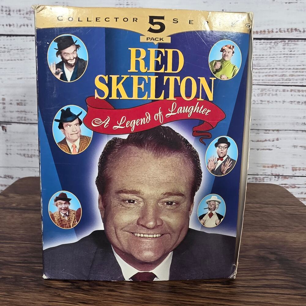 Red Skelton- A Legend Of Laughter VHS 2002 5-Tape Set